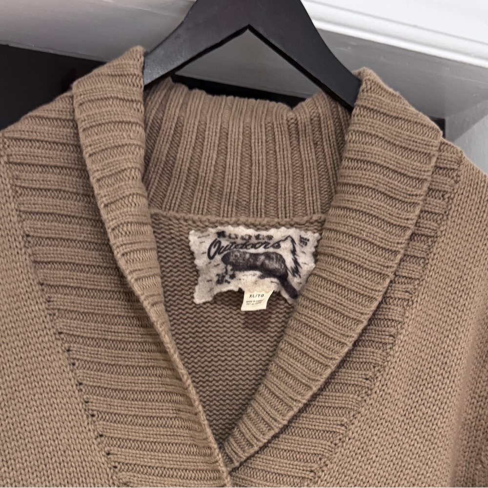 🍁✨ HOST PICK✨Roots Taupe Long Sweater Jacket — Cozy Canadian Classic ✨🍁 - Picture 4 of 16